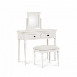 Cotsworth Dressing Table, Stool + Mirror White